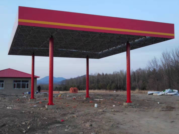 河间加油站网架